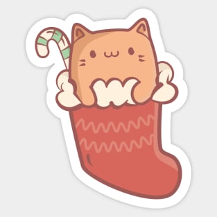 Christmas kitty parade Sticker